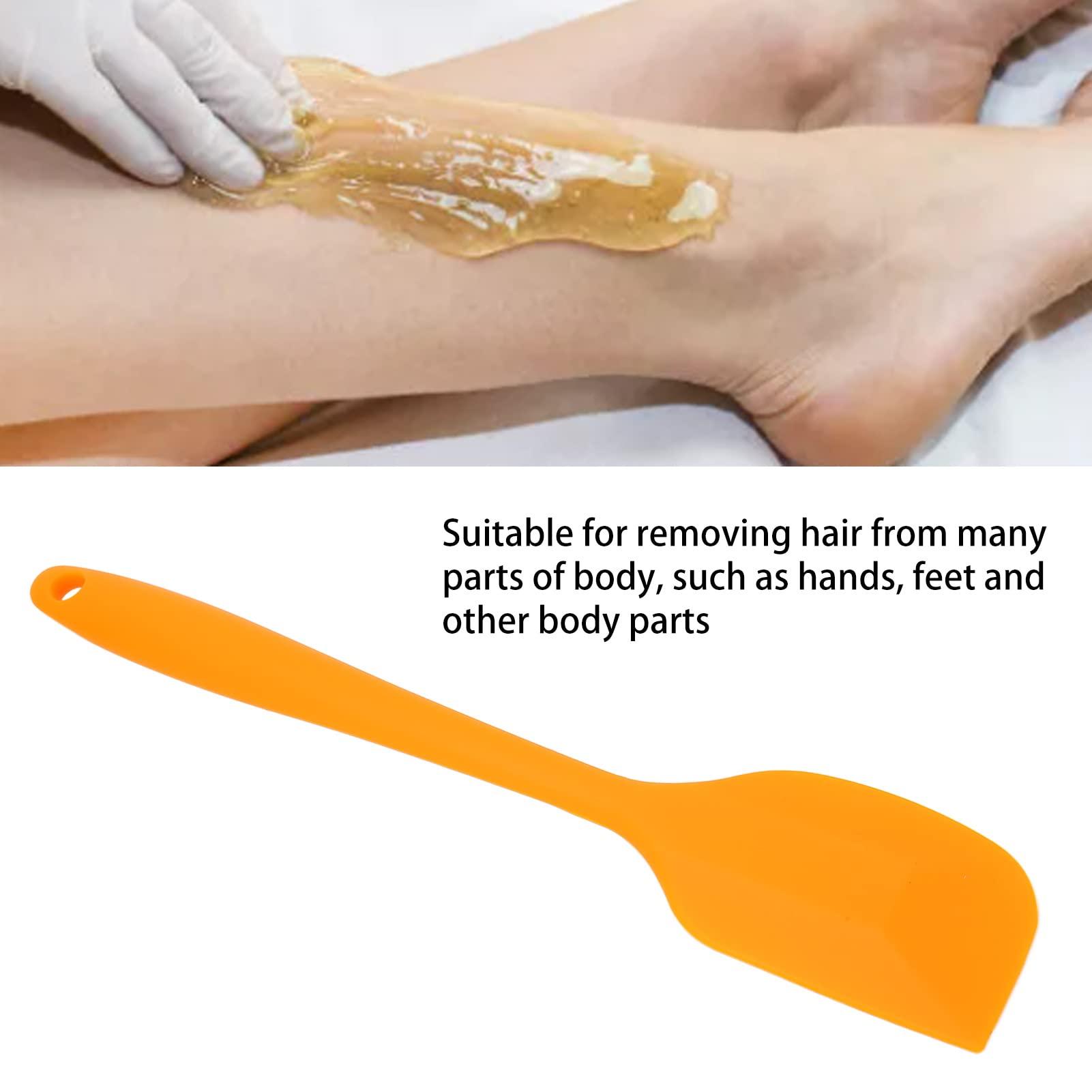 Fabater Hair Removal Sticks, Body Use Silicone Wax Spatulas Reusable Appropriate Size Wax Sticks for Women for Men for Salon for Home