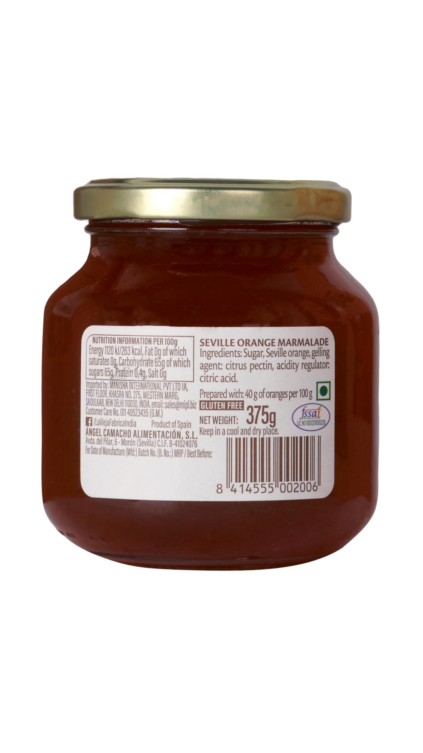 La Vieja Fabrica La Vieja Fabrica Jam Combo Pack of Strawberry jam 350g and Orange jam 365g