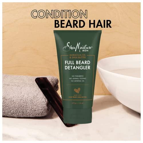 SHEA MOISTURE Shea Moisture Mens Full Beard Detangler, All Natural ingredients, Maracuja Oil & Shea Butter.