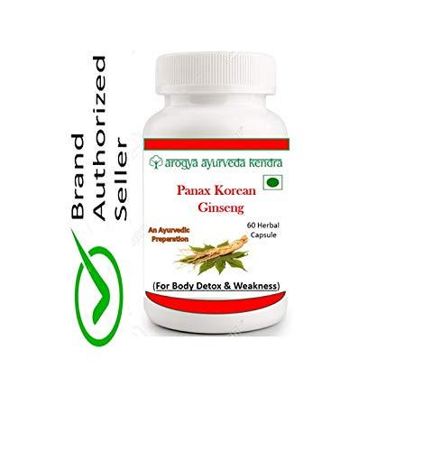 Arogya Ayurveda Kendra Arogya Ayuveda Panax Koren Ginseng Capsule (60 Capsule Pack) - Ayurvedic