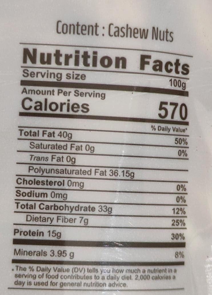 CDC Cashews CDC Cashews Natural Gold Nugget/Plain Cashew Nuts Grade W240|Ultimate Nourishment Whole Cashew Nut with Natural Taste and Creamy Texture, W240 Grade 1 kg Pack