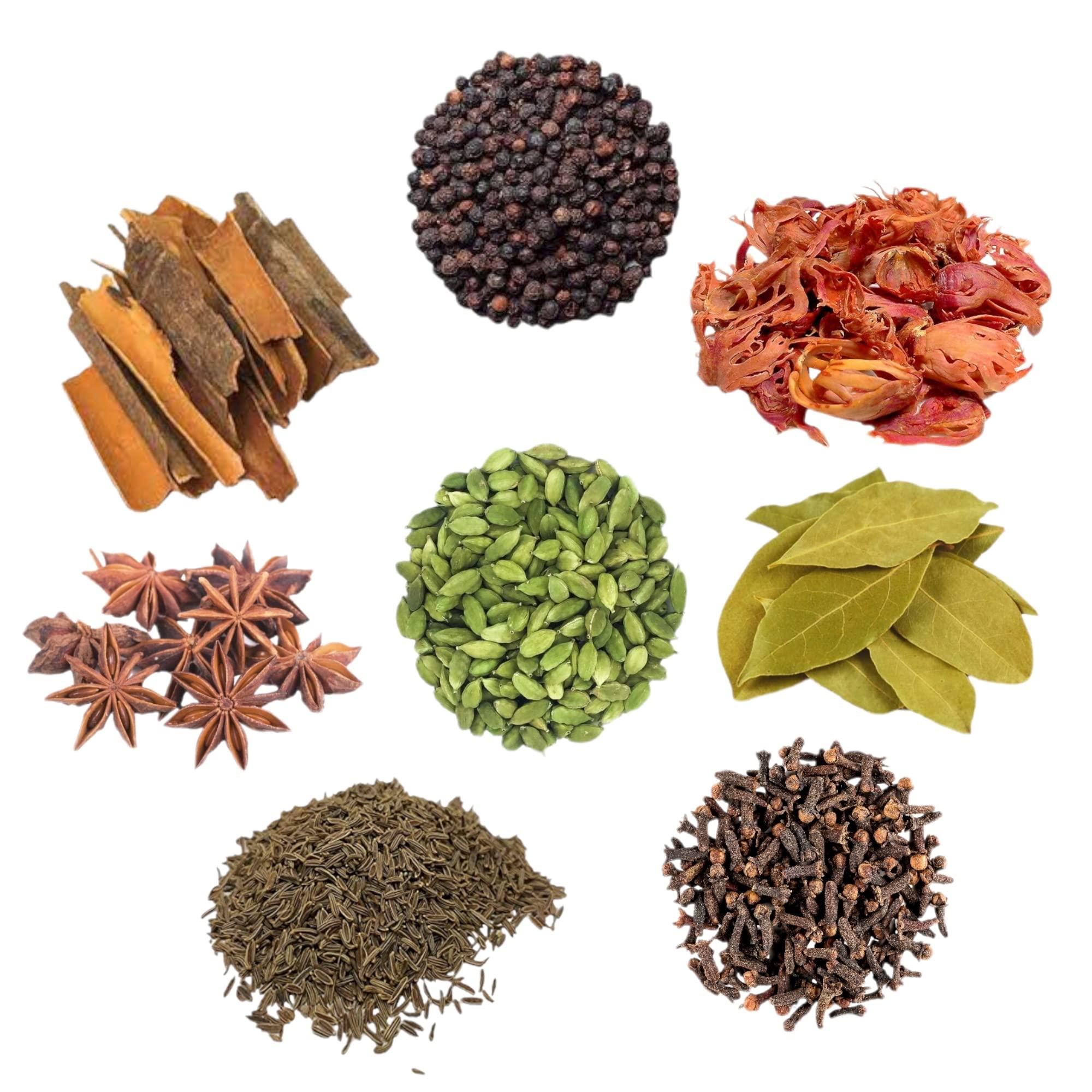 DRY FRUIT HUB Dry fruit hub biriyani masala organic,spices combo 650gm whole spices combo pack,spicee masale for kitchen,garam masala whole,sabut garam masala for biryani,grocery spices,