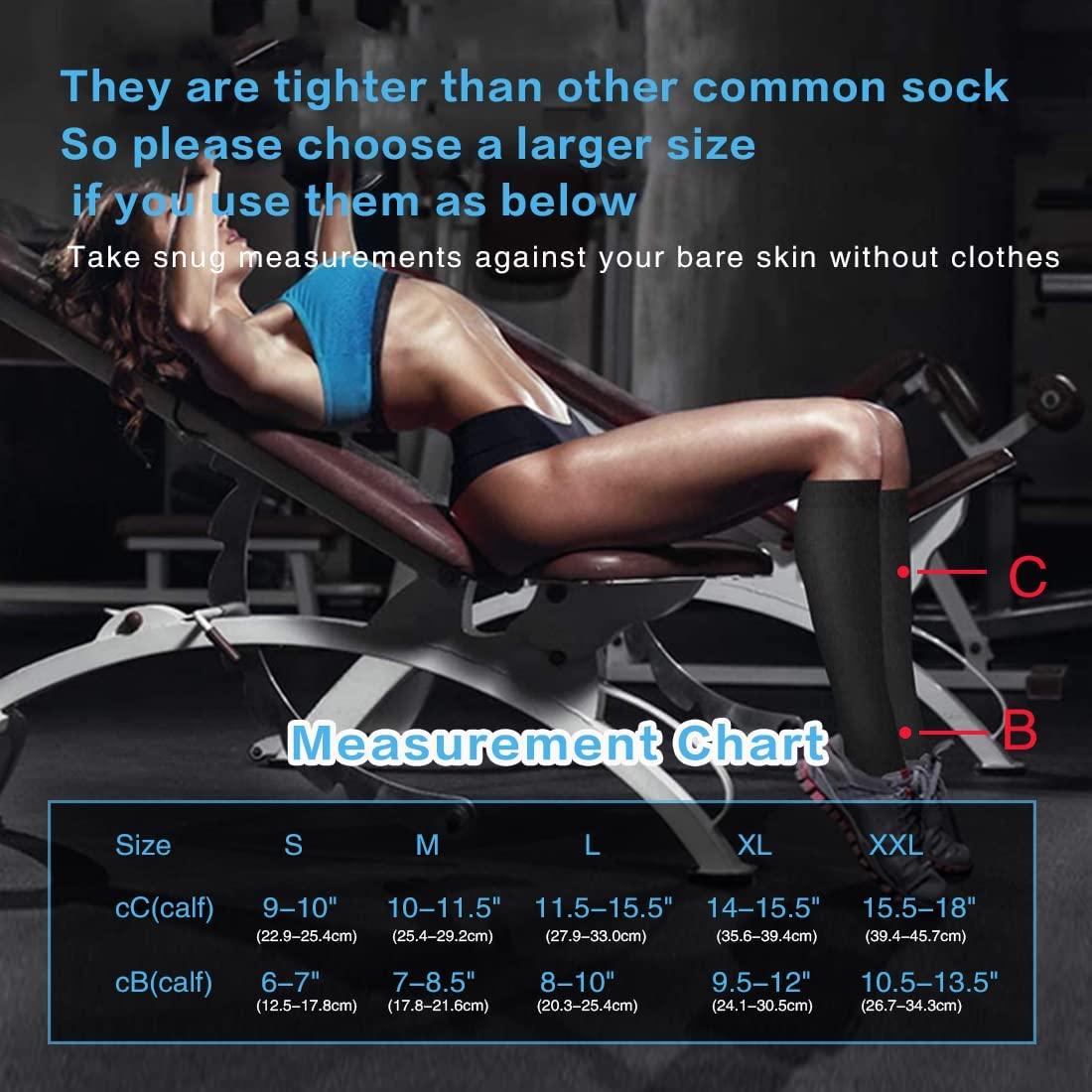 KASTWAVE Open Toe Compression Socks, 20-30 mmHg Toeless Compression Stockings, Knee High Calf Compression Socks, Support Hose for Varicose Veins, Nursing & Maternity, Relief Shin Splints, Men & Wome, (1 Pair)