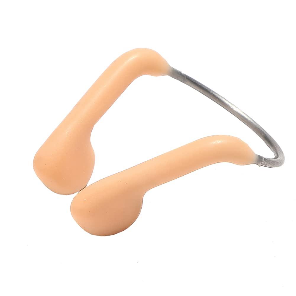 UUYYEO UUYYEO 6 Pcs Swimming Nose Clip Silicone Nose Plugs Training Nose Protector Metal Nose Clip for Adult