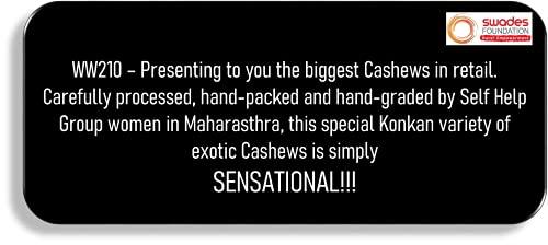 Real Konkan Cashews Real Konkan Whole Crunchy Cashews 'Super Jumbo (W210)' Amazon Product - 500 gms