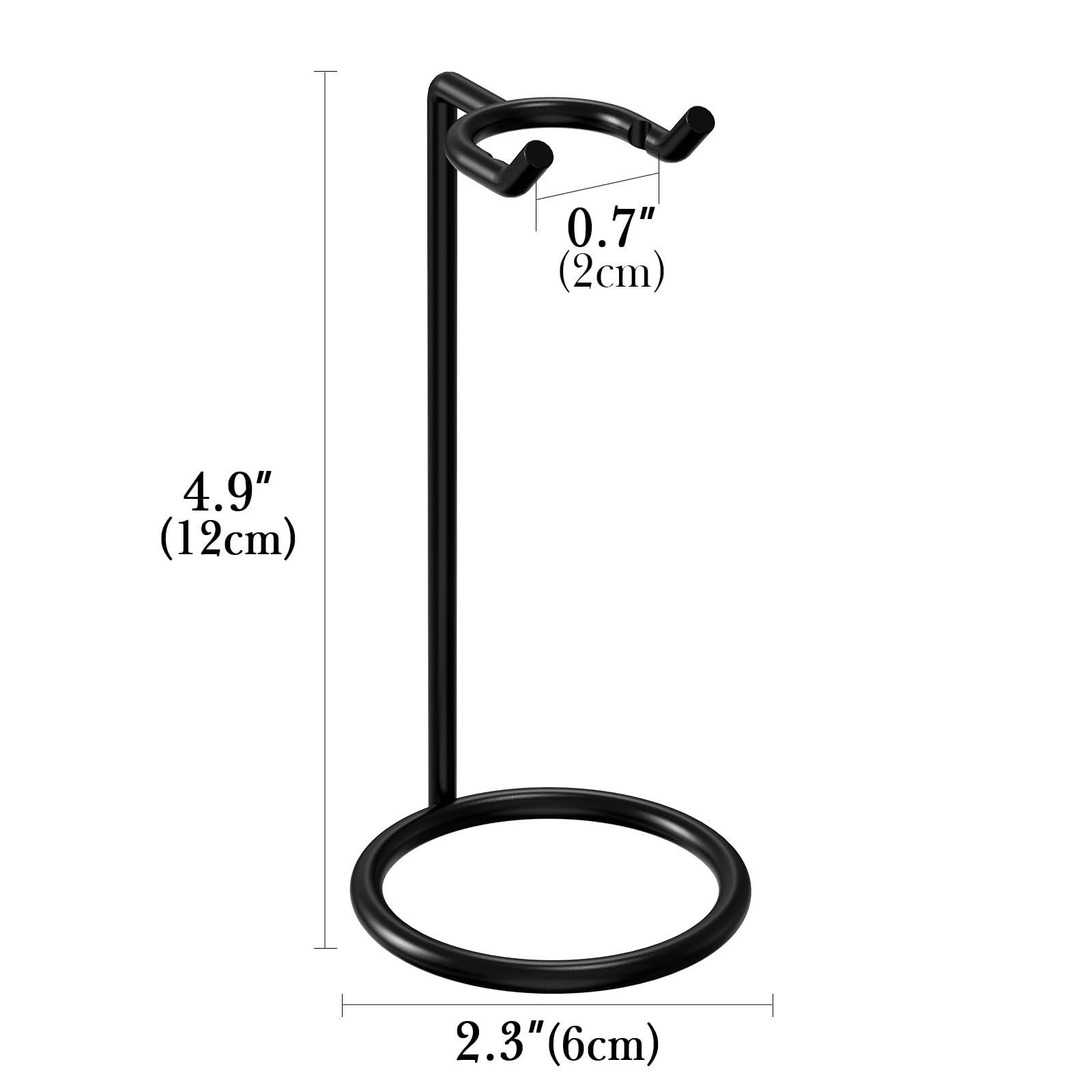 Linkidea Linkidea Safety Razor Stand, Stainless Steel Shaving Brush Holder, Deluxe Men\'s Shaving Holder Base, Compatible with Gillette Fusion 5 Proshield & Proglide, Mach 3 Classic (Black)