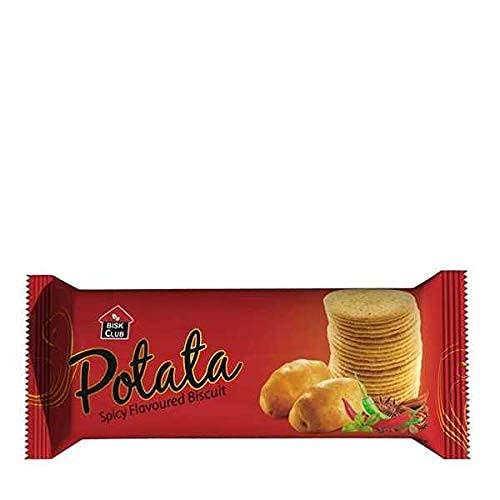 Pran Pran Spicy Biscuits -Potata 4 Packs of 100 Grams Each Original Imported