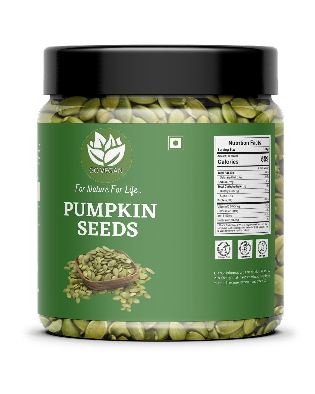 Go Vegan Go Vegan Pumpkin Seeds for Eating - 500gm