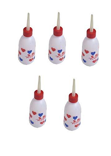 advancedestore Empty Plastic Oil Bottle Oil Drop 14 cm Long Pack of 5 Pieces