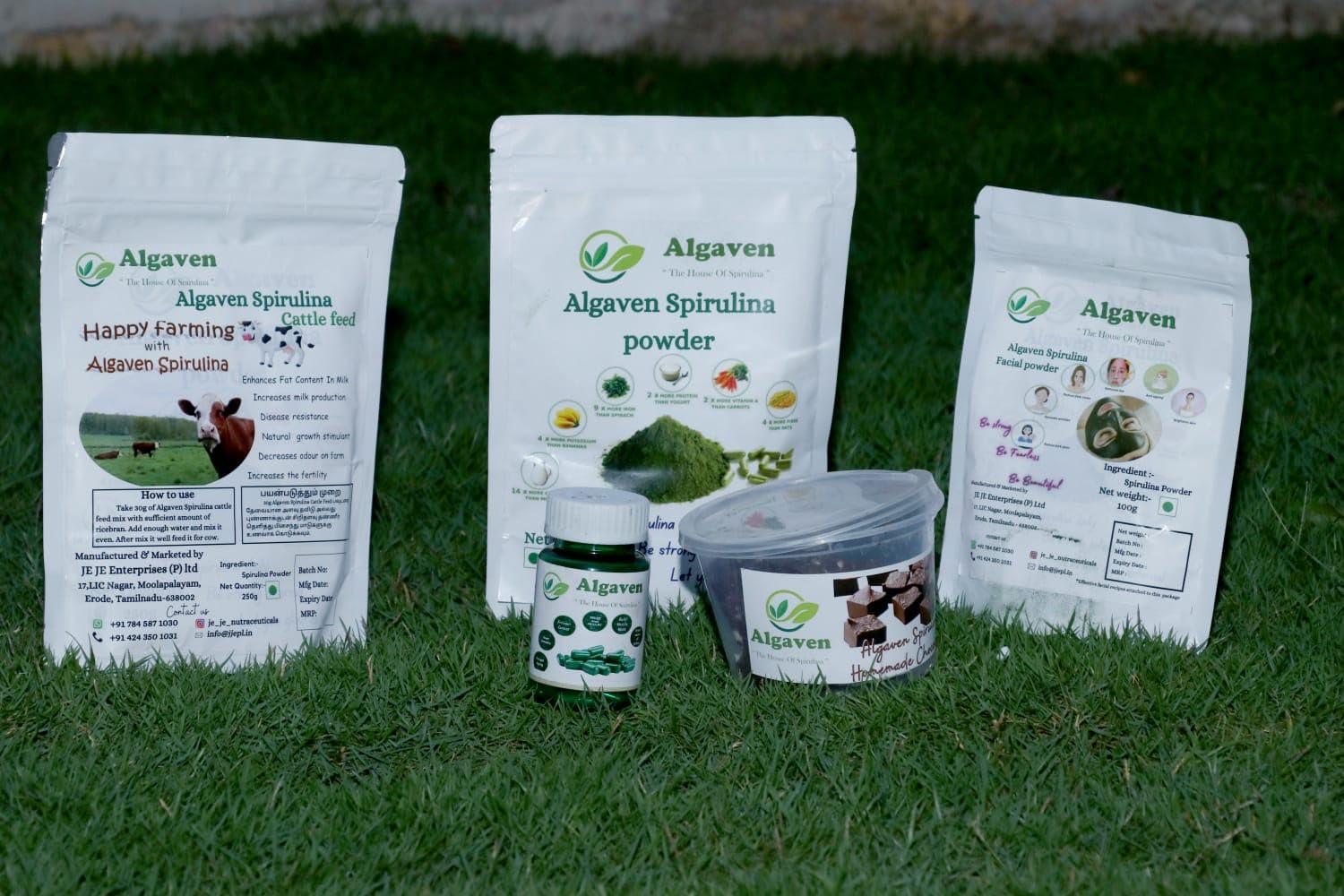 JE JE ENTERPRISES PRIVATE LIMITED ALGAVEN SPIRULINA POWDER