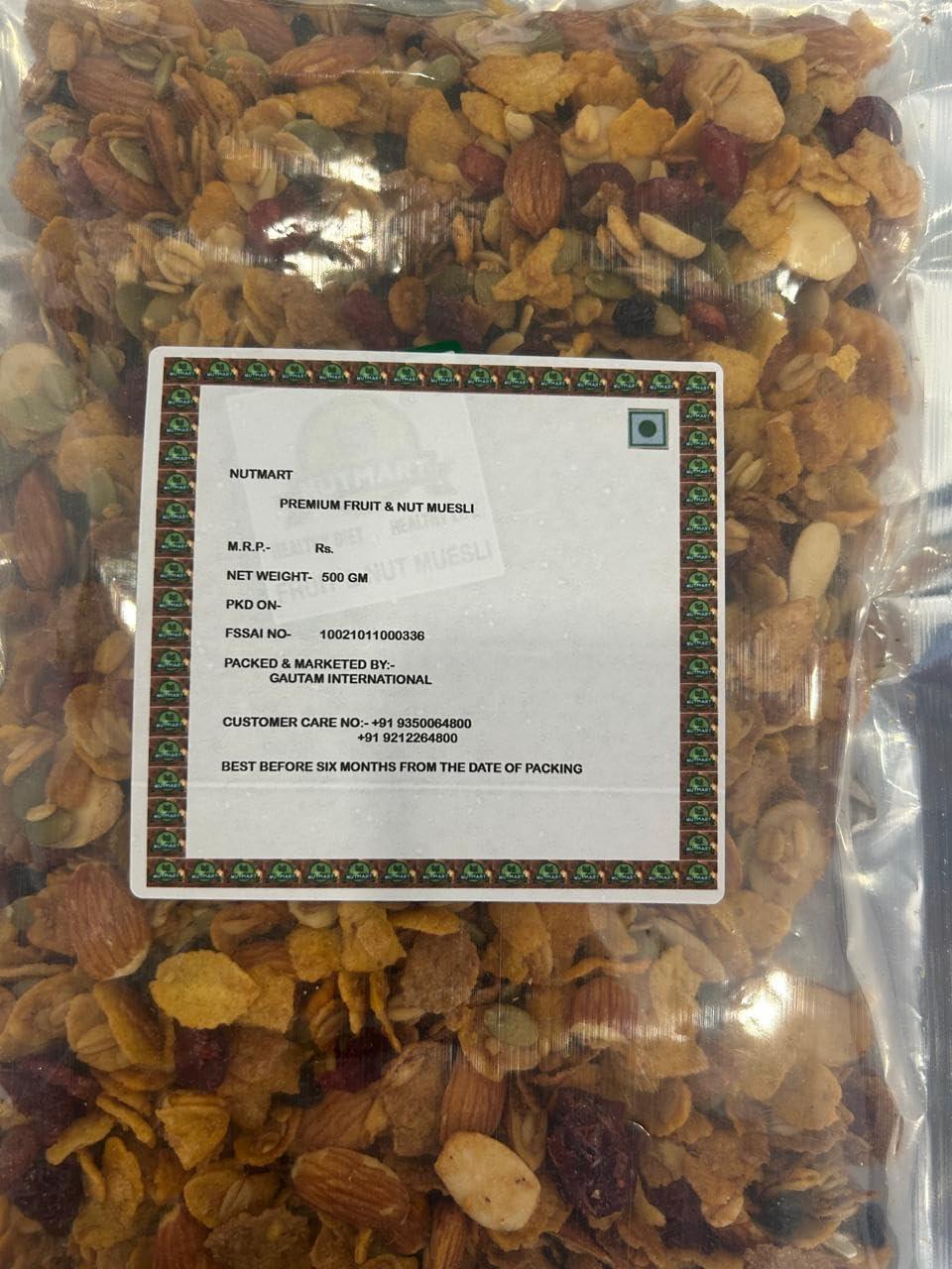 NUTMART NUTMART PREMIUM FRUIT AND NUT MUESLI FOR EATING || 1 KG.|| MORNING BREAKFAST|| SUPERFOOD|| POWERFULL BREAKFAST||