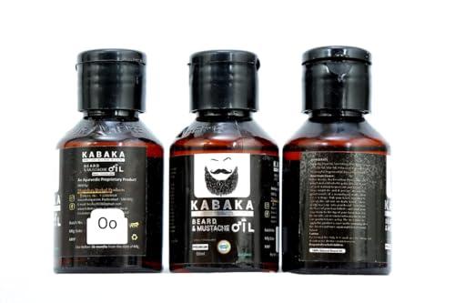 KESIKA HERBAL HAIR OIL KABAKA Beard Oil for Growing Beard & Mustache 50 ml | Natural Beard oil for Men Thicker & Longer Beard patchy & Fast Beard Growth Oil