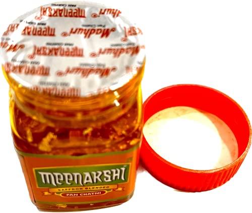 MEENAKSHI CHATNI Meenakshi Pan Chutney with Keshar & Saffron Blended making flavoured Pan -50g | minakshi paan chatni |