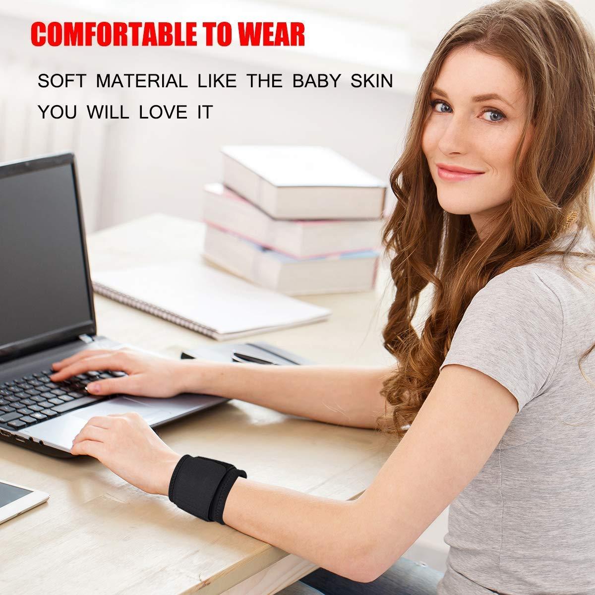 B fit B Fit Wrist Brace Adjustable Wrist Support for Arthritis and Tendinitis Pain Relief - Ergonomic Hand Wrist Wraps Compression Strap for Working Out Sport Weightlifting ABE326