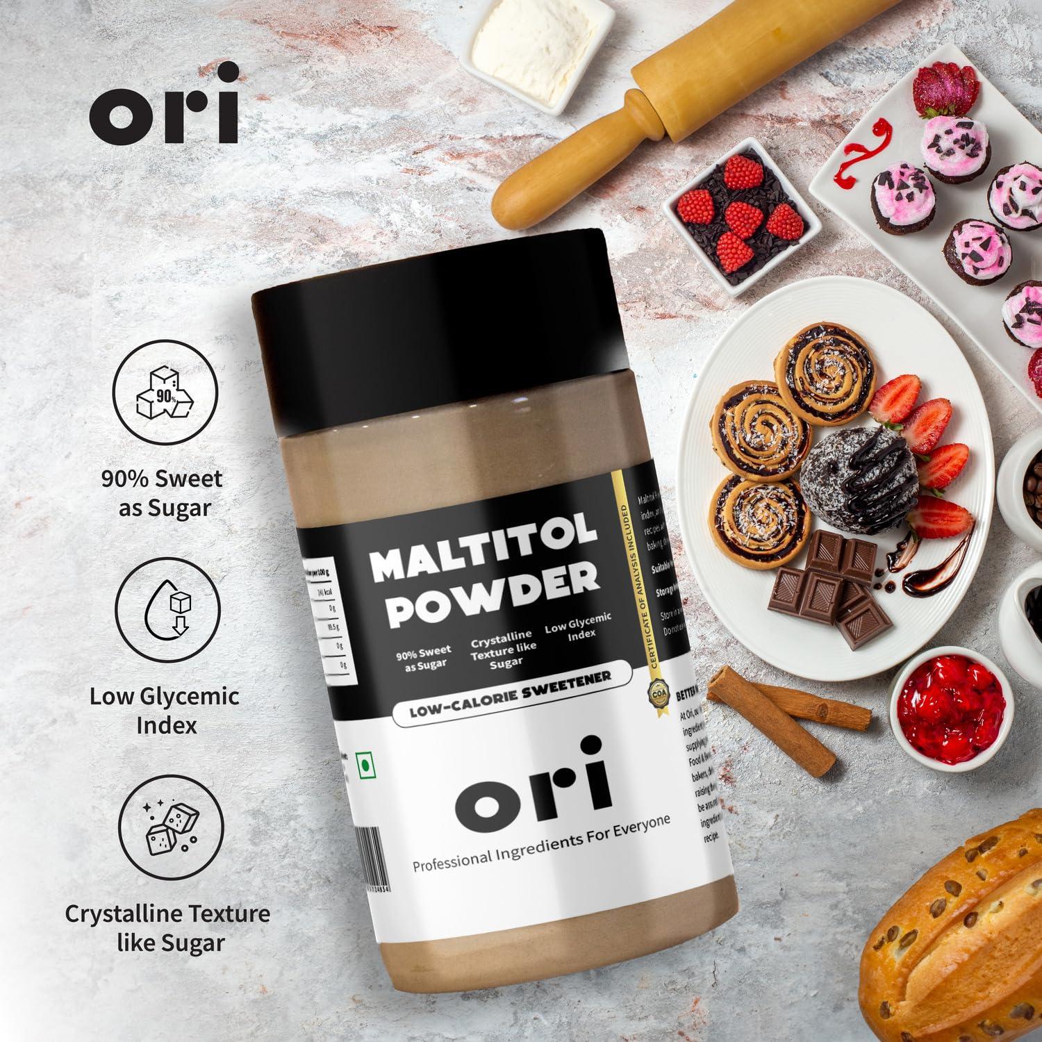 Ori Ori Maltitol Powder | Low-Calorie Sweetener - 500 g (Pack of 1)