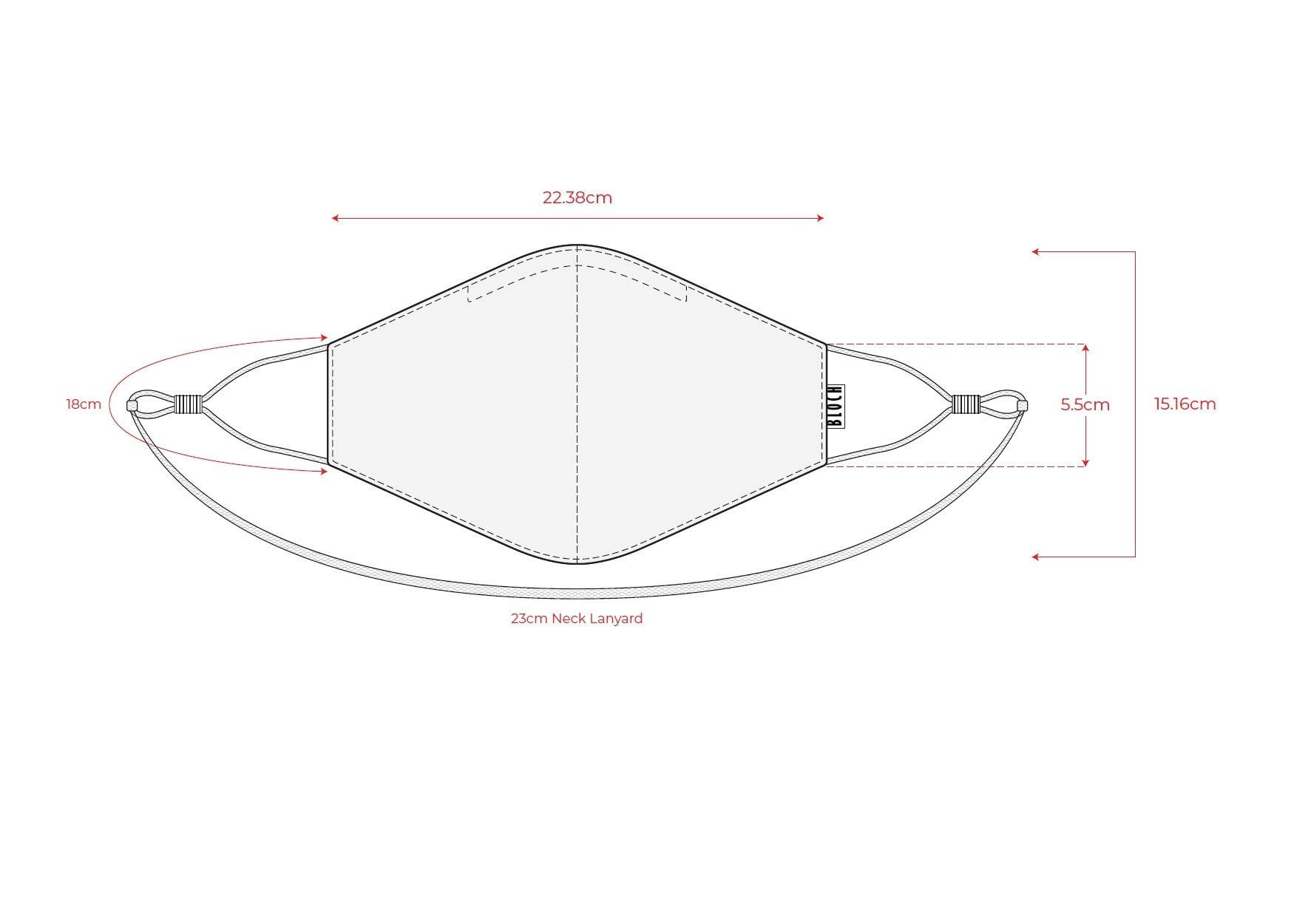 BLOCH Bloch unisex-adult Adult Soft Stretch Reusable Face Mask With Lanyard and Moldable Nose Pad (Pack of 3), Light Pink, 3 Count (Pack of 1)