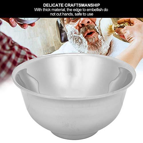 Seathkoa Shaving Brush Mug, Men Mug Stainless Steel Longer Service Life with Thick Material for Men(Shaving Bowl)