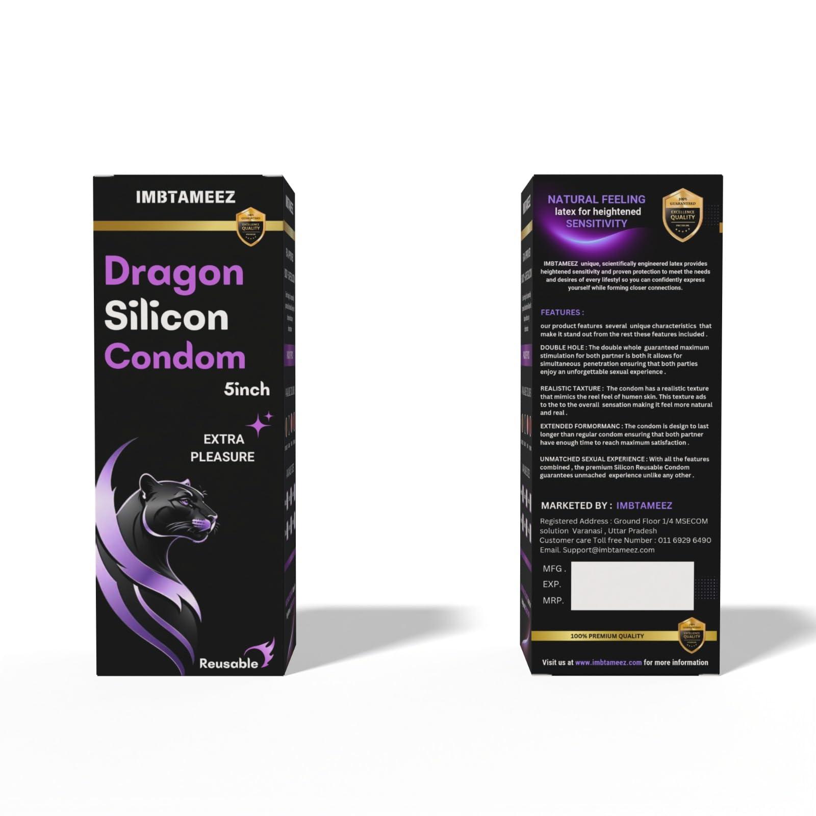 IMBTAMEEZ MSECOM TECHNOLOGIES IMBTAMEEZ Dragon 5-inch condom for Men