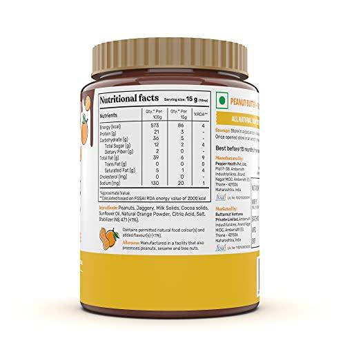 The Butternut Co. The Butternut Co. Chocolate Orange Peanut Butter (Creamy) 925g | 21 g Protein | No Refined Sugar | Natural | Gluten Free | Cholesterol Free | No Trans Fat