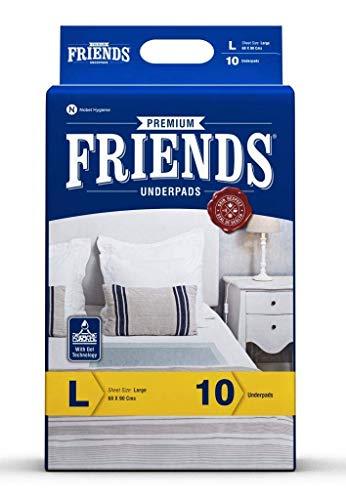 Friends Friends Premium Disposable Underpads,Soft & Super Absorbency - 60x90 cm (Pack of 3).