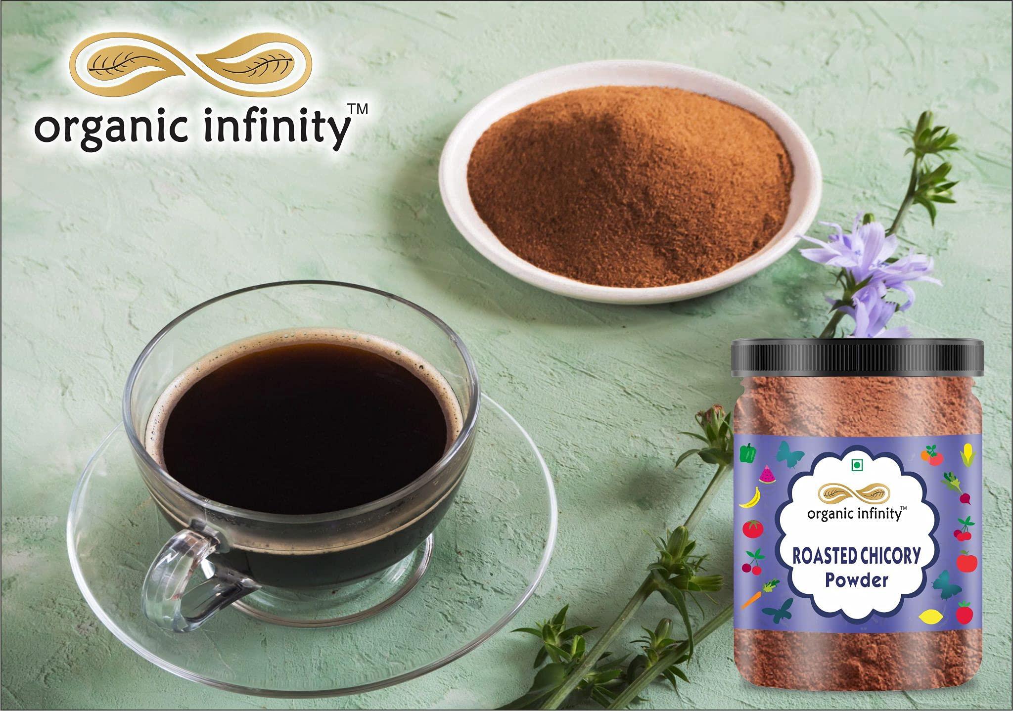 organic infinity Organic Infinity Roasted Chicory Root Powder - 500 GM X 2 = 1 KG by Organic Infinity