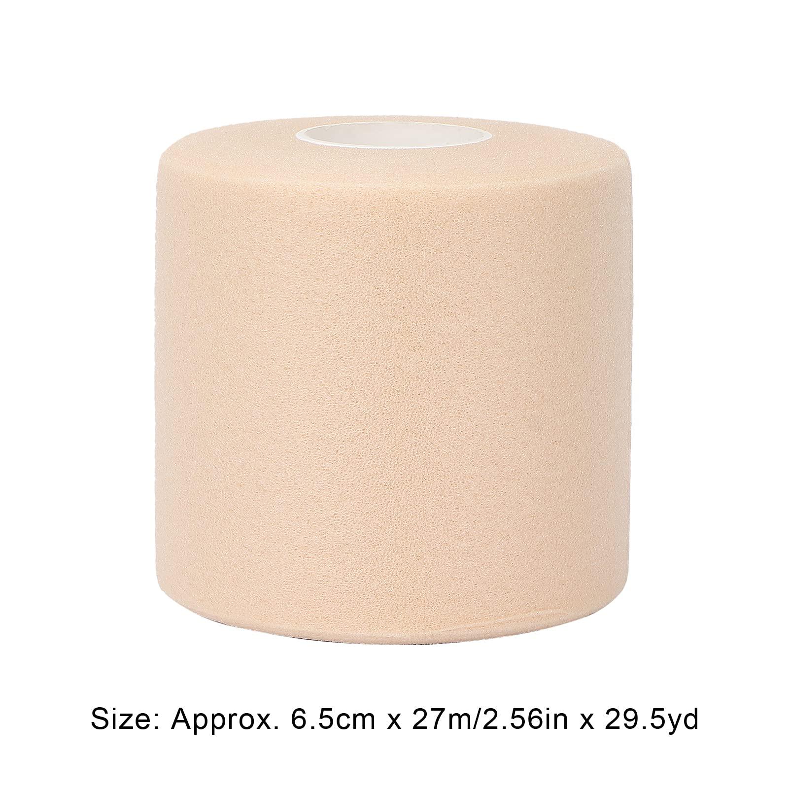 Shanrya Athletic Foam Tape, Skin Friendly Foam Underwrap Bandage Wide Application Pre Wrap Athletic Tape for Elbow Knees Ankles for Athletic