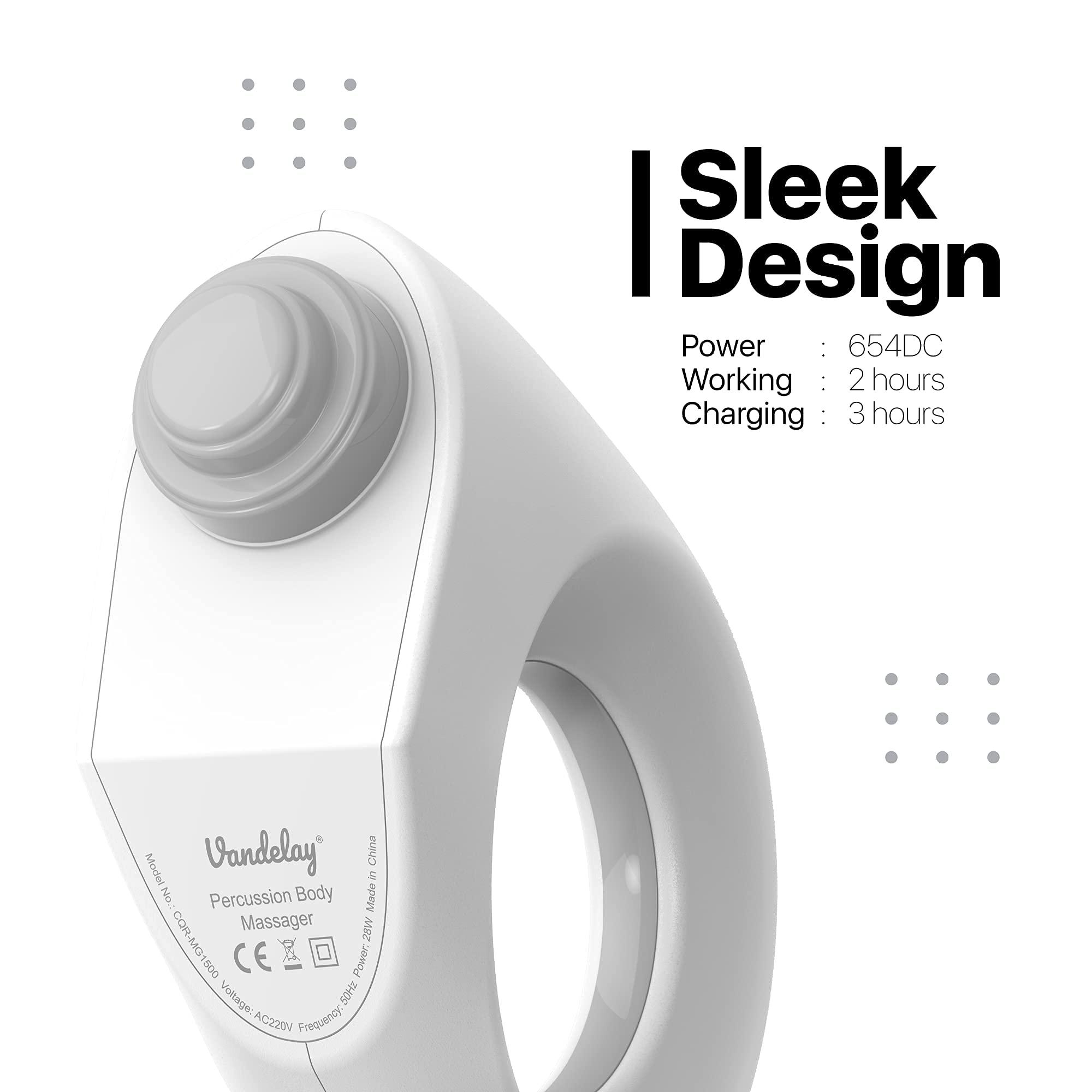 Vandelay Vandelay (UK) Deep Tissue Gun Massager - Electric Handheld Massager for Pain Relief (Wireless)