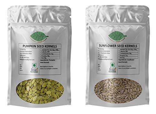 MAAYAA-simple natural Raw Pumpkin & Sunflower Seeds Mix Combo, 400g