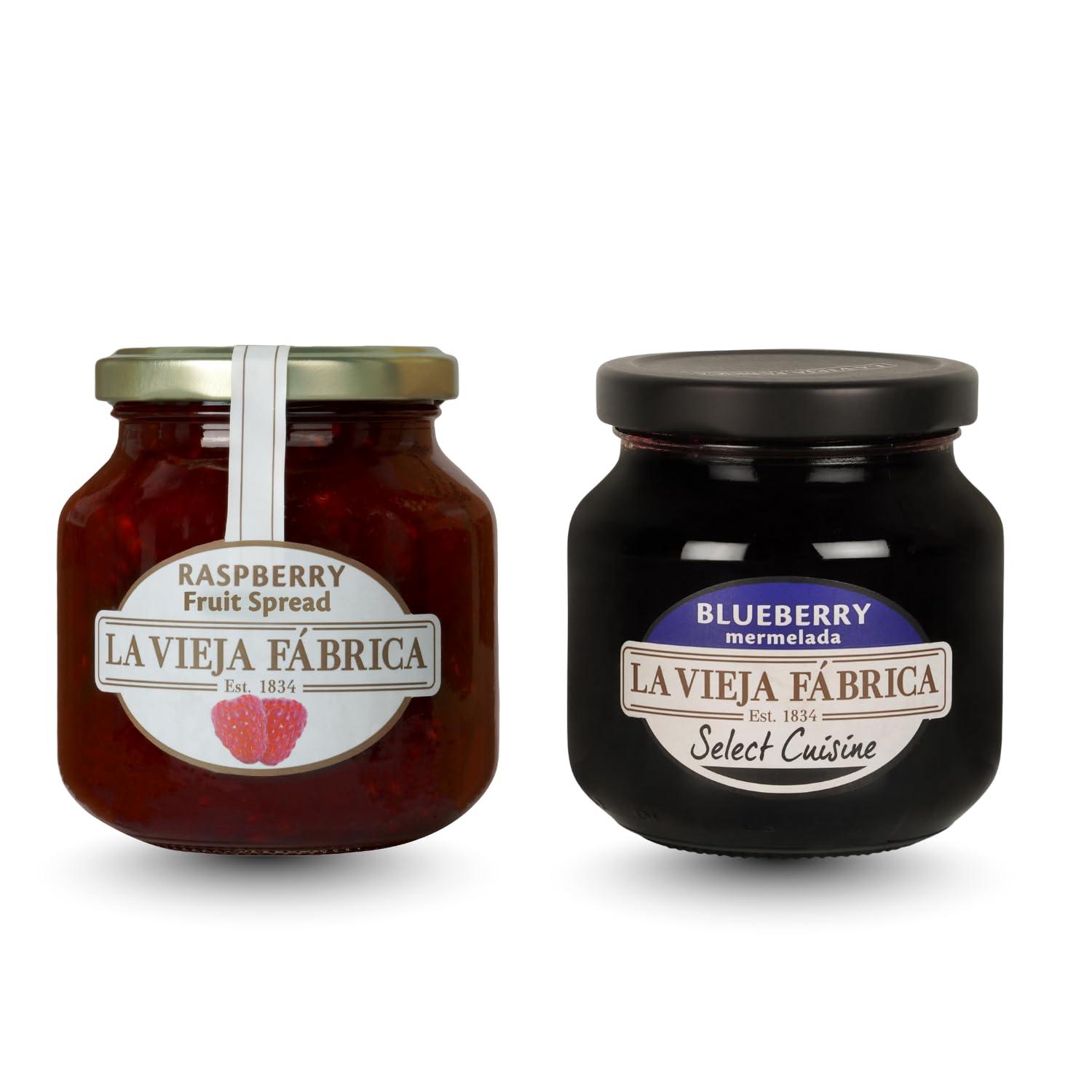 La Vieja Fabrica LA VIEJA FABRICA JAM Combo Pack of Blueberry jam 285G and Raspberry jam 350G