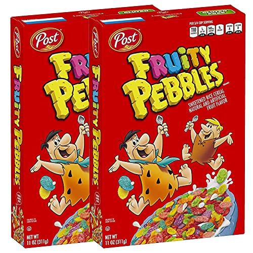 Fruity Pebbles Post Fruity Pebbles Sweetened Rice Cereal, 311 g, 2 Pack