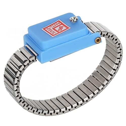 Xinrub No Static Bracelets, Elastic Stainless Steel Insulating Layer Cordless ESD Wristband for Electronic Maintenance for Factory Workshop for Phone Repair
