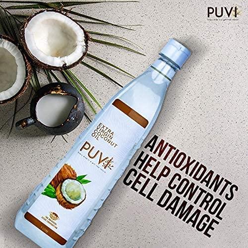 PUVI Puvi 1L Cold Pressed Extra Virgin Coconut Oil (Centrifuge wet process) 1000 ML
