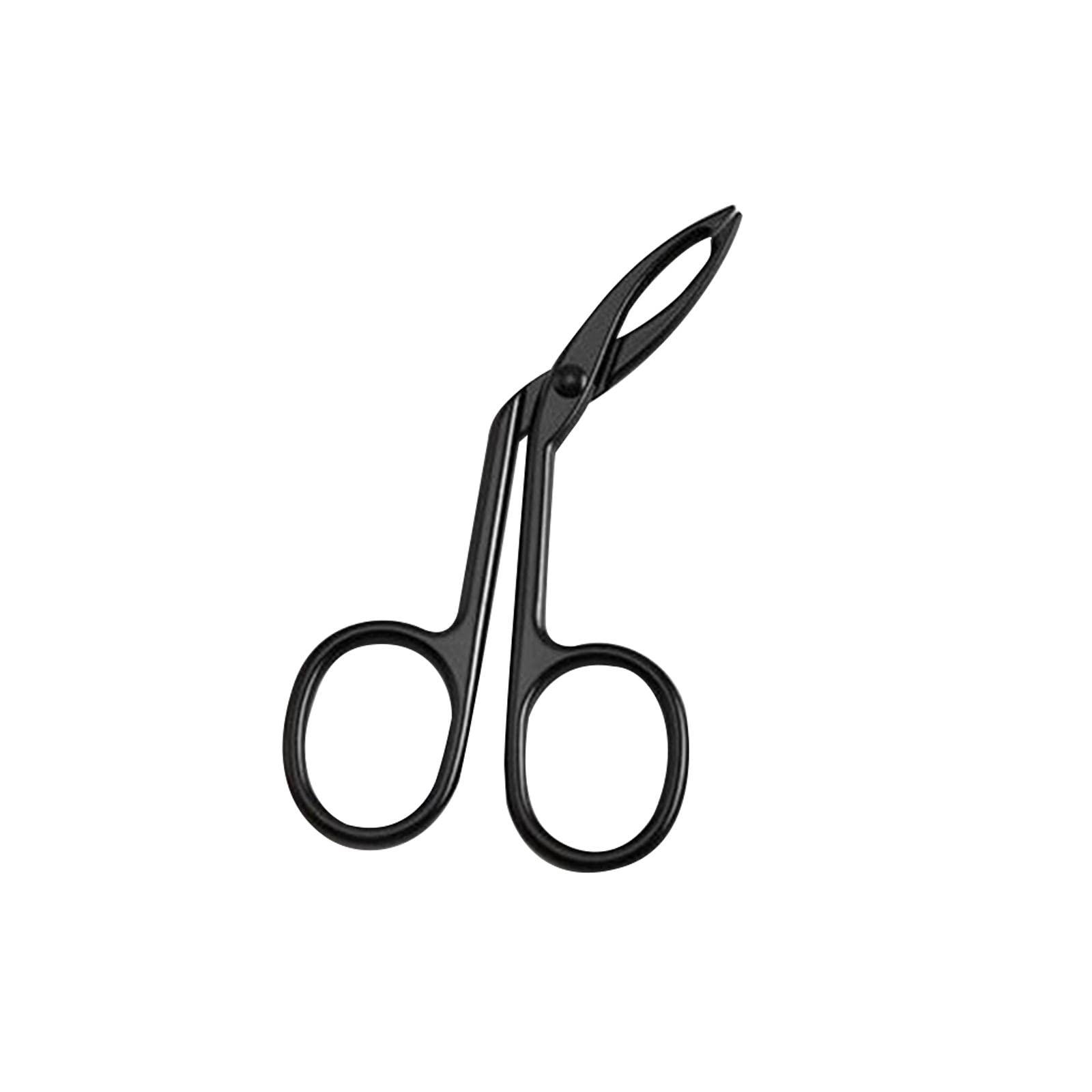 T.O.G. T.O.G. Eyebrow Tweezers Scissors Handle Comfortable Grip Flat Tip Tweezers Trimming Black Health & Beauty | Shaving & Hair Removal | Tweezers