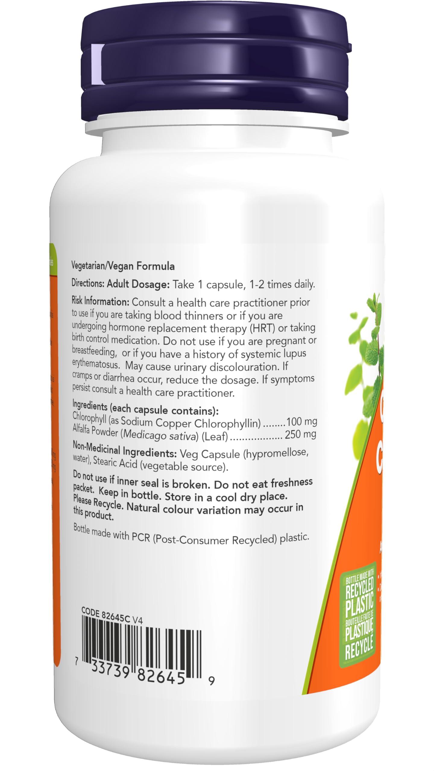 Now Foods Now Foods Chlorophyll 100Mg With Alfalfa 90Vcap