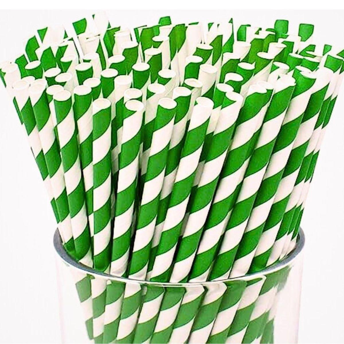 KONFIZ KONFIZ Paper Pipe Straws for Drinking Juice (Pack of 100pcs, 12mm Regular Paper Straws & 7.75in Long) - Eco-Friendly, Biodegradable, Sustainable & Disposable Straws for Your Daily Drinking Needs