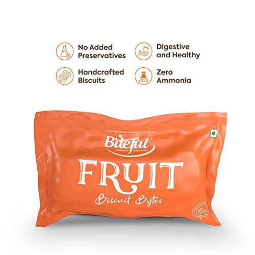 BITEFUL Biteful India Fruit Biscuit Bytes 400g (Pack of 2 - 800g)