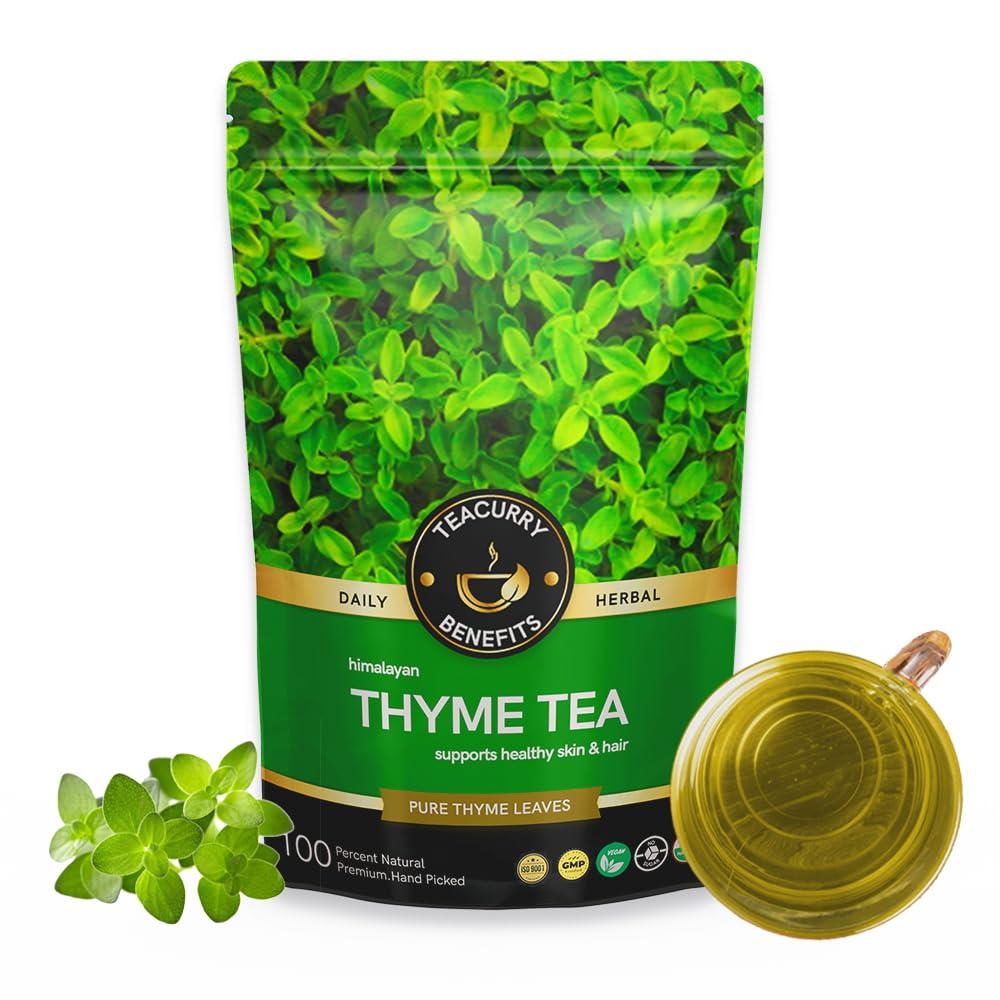 TEACURRY TEACURRY Himalayan Thyme Tea (25 Grams, 50 Cups) - Helps with Blood Pressure, Coughing & Immunity - Canadian Himalayan Thyme