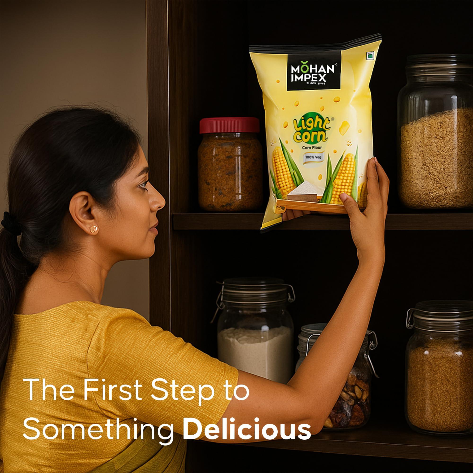 MOHAN IMPEX Mohan Impex 1 kg Corn Flour Powder (2 X 1 Kg)