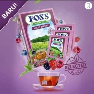 Generic Fox's Fusion Tea Mixed Berries Flavoured Black Tea 15 Envelopes Tea Bags 25g (Imported)