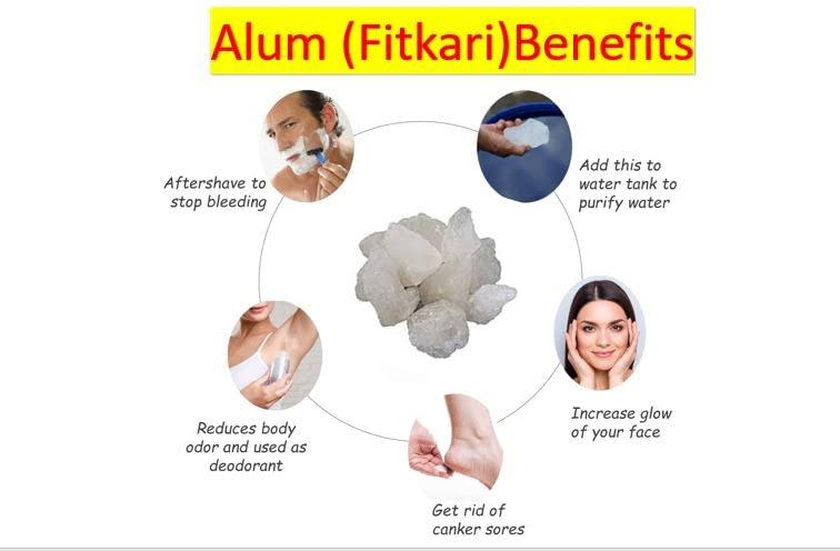 Sanwariya International Desi Alum Stone, Fitkari Stone, Phitkari For Glowing and Tightening Skin (800)