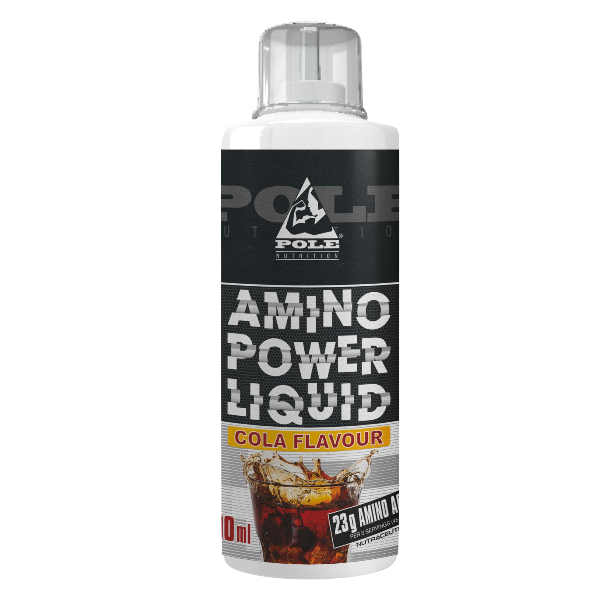 POLE NUTRITION PRO6 Pole Nutrition Amino Power Liquid Cola Flavour 1000ml - Premium Amino Acid Supplement for Enhanced Performance and Recovery