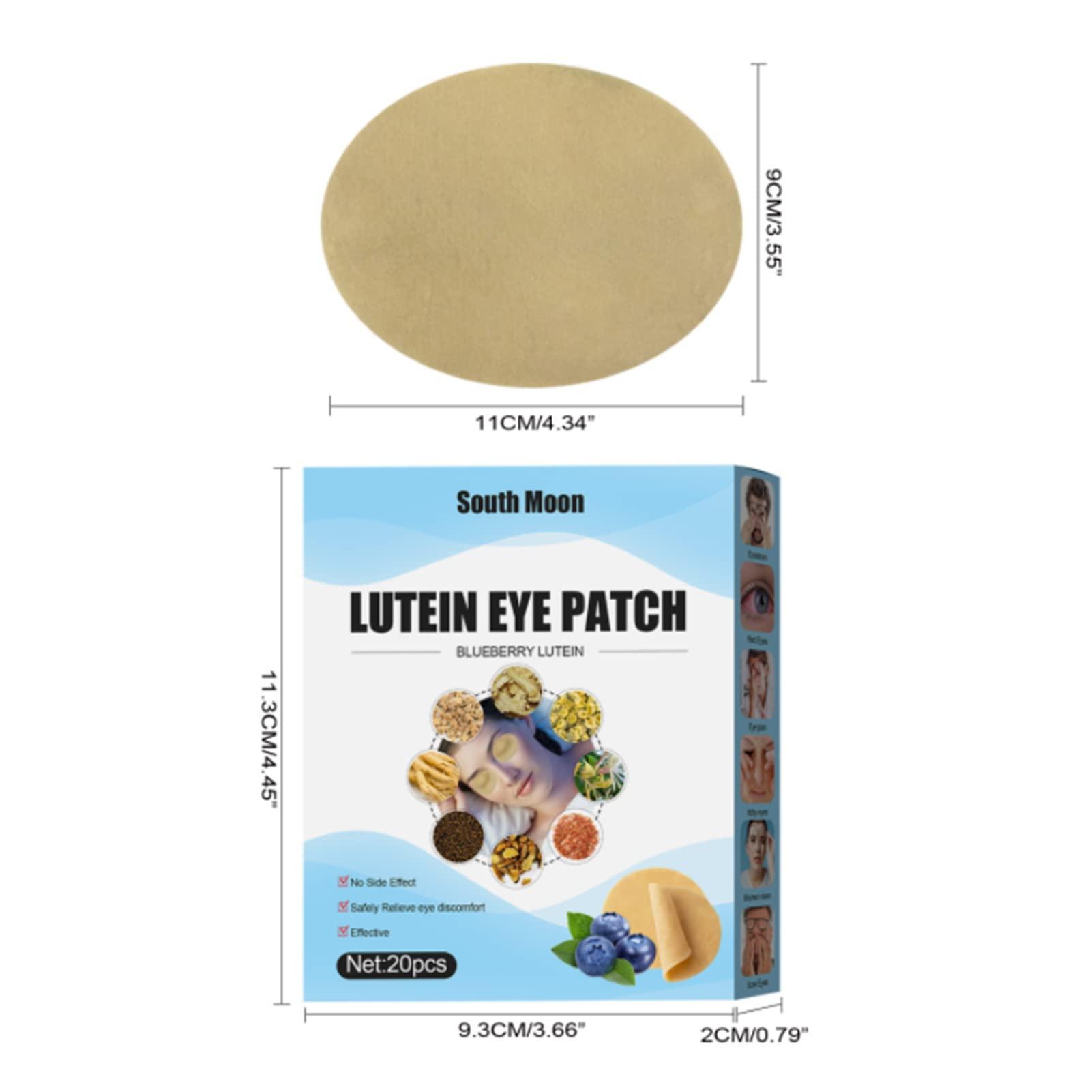 RYAP 20Pcs Blueberry Lutein Eye Patches Relieves Discomfort Dry Eyes Astrint Eye Eye Blurred Vision