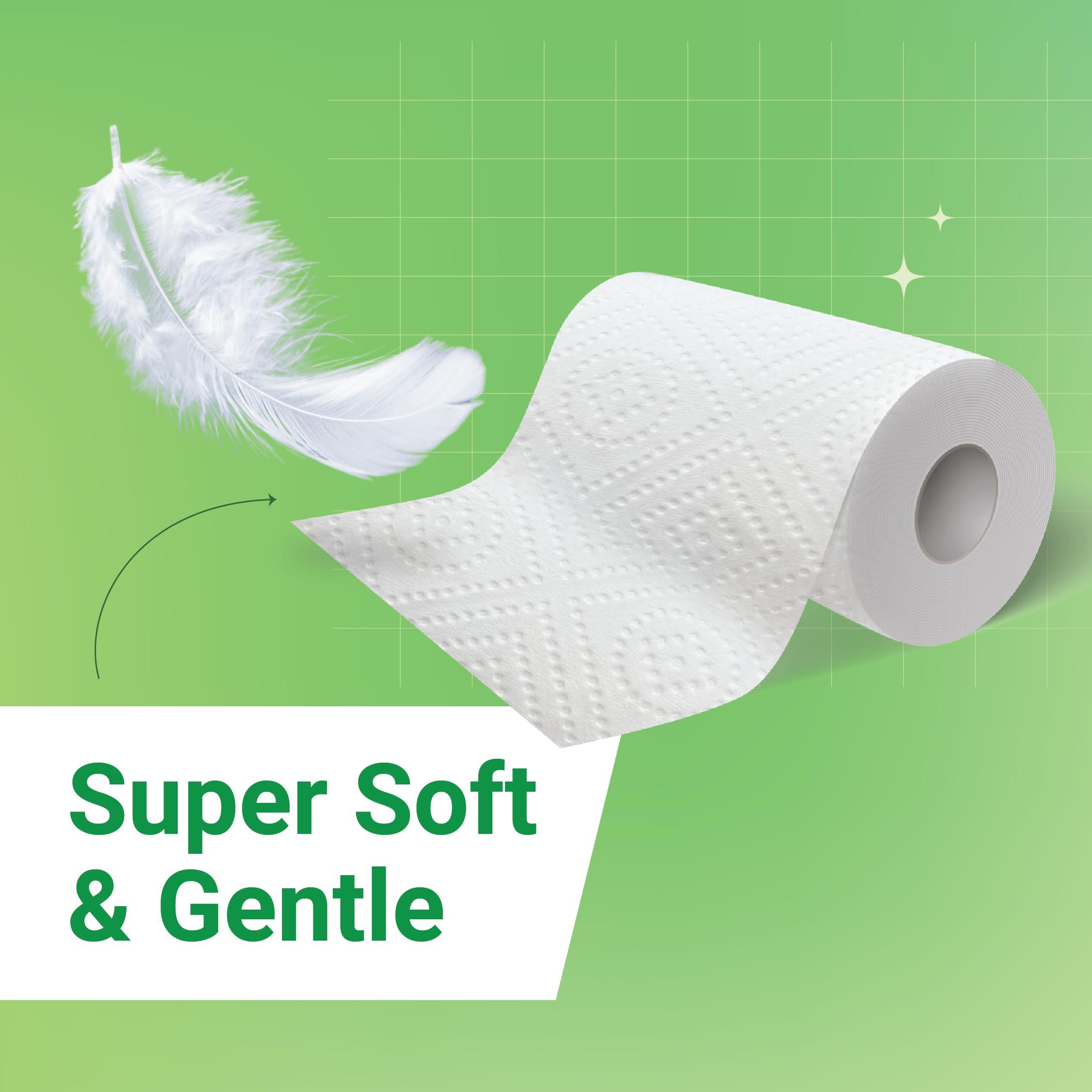 work store C&W Clean & White 2 Ply Eco-friendly Toilet Tissue Paper Roll - Pack of 20 Tissue Sheets (Size 10x11 cms, 150 gms), 150 Pulls | Improved comfort, Softness & High Absorbency