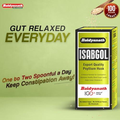 Baidyanath Baidyanath Isabgol - Psyllium Husk Powder - 100gm | Effectively Relieves Constipation | Fibre Supplement For Digestion