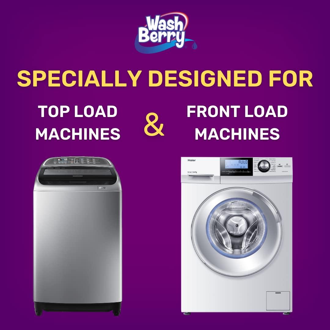 WashBerry WashBerry Matic Front Load & Top Load Detergent Washing Powder With Advance Formula (3 Kg With 1 Kg Free), Pack of 1