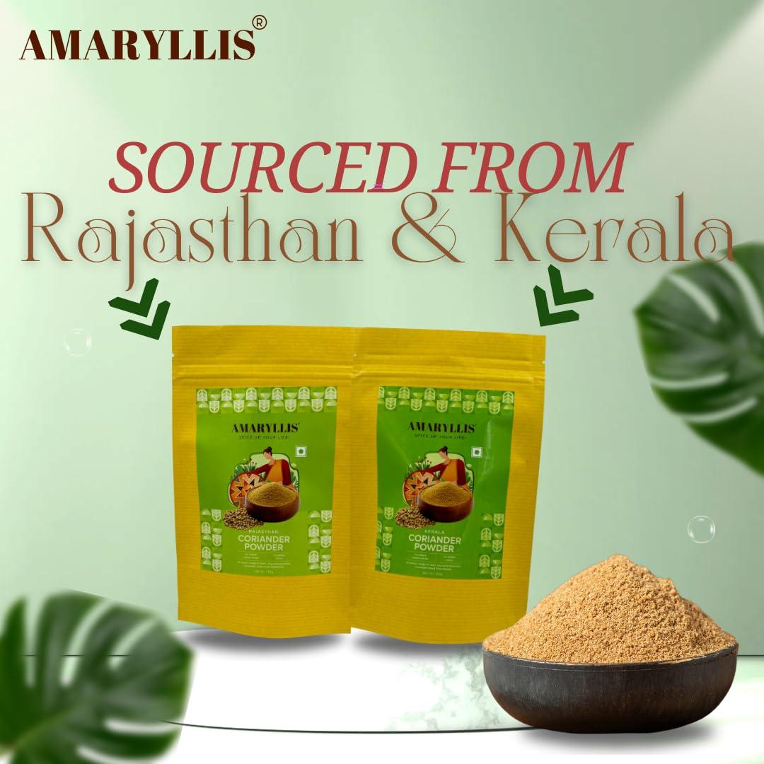 AMARYLLIS AMARYLLIS Corainder/Dhaniya Powder(Hand-Pounded), Natually Processed & 100% Organic with Zero Added Flavours & Colors(Chemical Free) | Rajasthan Special |250 grams