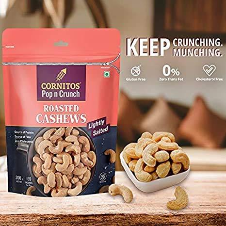 GENERIC CORNITOS ROASTED CASHEW CRACK PEPPER & SALTED CASHEW-PACK OF 2-400 gram