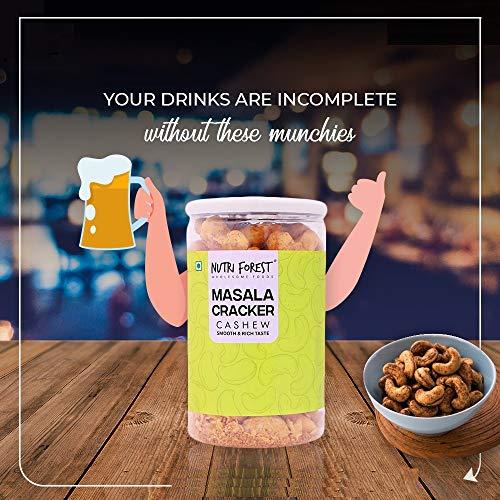 Nutri Forest Nutri Forest Masala Cracker Cashew Nuts Spicy Roasted Cashews - Salted ( Kaju Offers ) (400g)