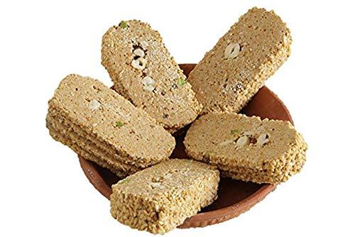 SAHU GAJAK BHANDAR SAHU GAJAK BHANDAR Rajasthani Homemade Traditional Kaju Gazak 1200 Grams (Pack of 2 Each 600g) | Jaggery Sesame Chikki Snack | Eatables Snacks Items | No Added Preservatives