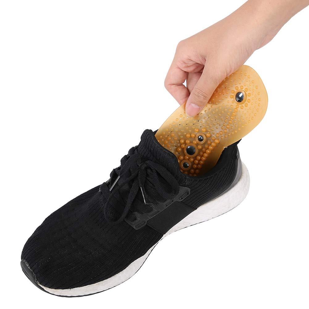Liujaos 1 Pair Acupoints Reflection Cutable Magnetic Insole, Breathable Acupressure Magnetic Massage Insoles, for Relieve Fatigue for Promote(41-45 Yards)